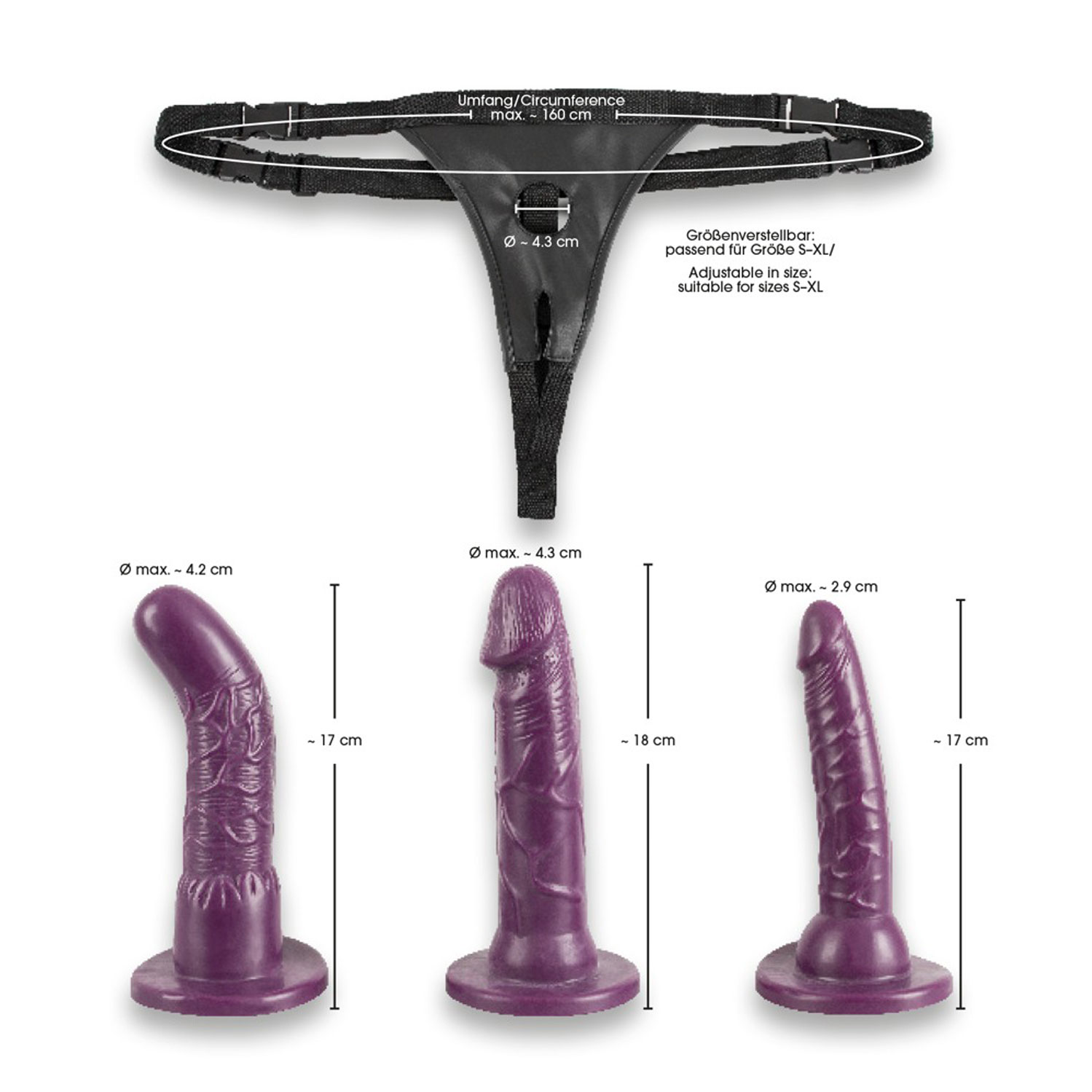  Artikelbild 6 des Artikels “Bad Kitty Strap-On purple Set “
